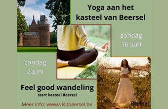 Yoga en Feel Good wandeling kasteel Beersel